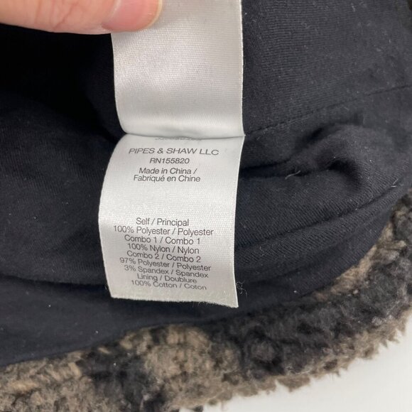 Veronica Beard Jeans Kylan Green Camo Sherpa Jacket Pullover Faux Fur Womens XS - Picture 9 of 10